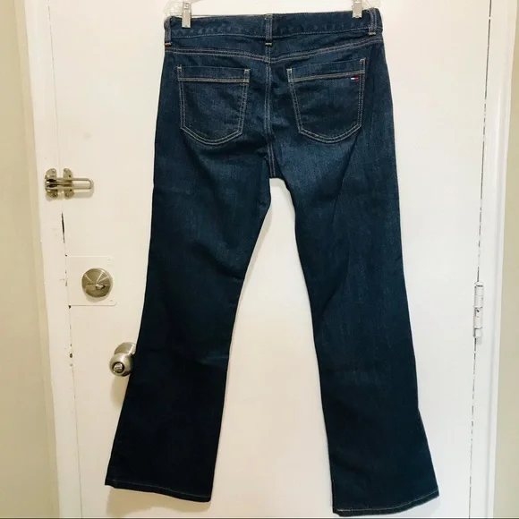 Tommy Hilfiger modern bootcut dark blue jeans size 8S - Picture 3 of 14